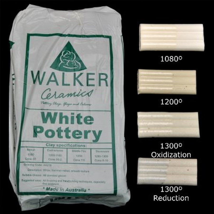 Walker Ceramics White Pottery Clay 10kg Sajo Ceramics