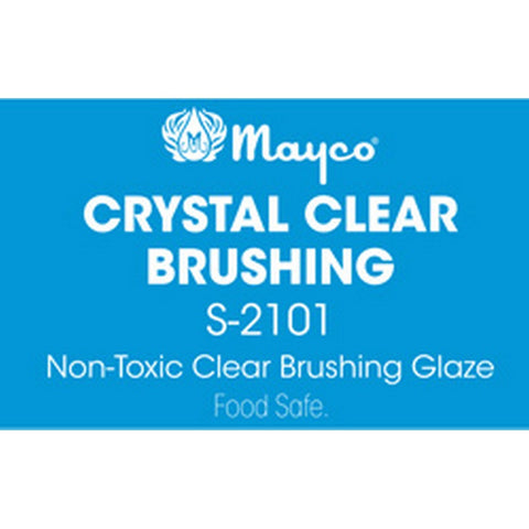 Mayco Clear Glaze Crystal Clear Brushing
