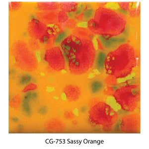 CG753 Sassy Orange Mayco Jungle Gem Crystal Glaze - 118ml