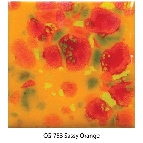 CG753 Sassy Orange Mayco Jungle Gem Crystal Glaze - 118ml