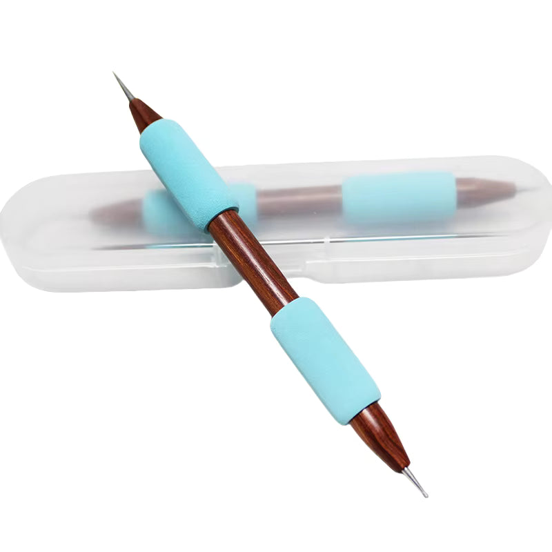 Small Ball & Needle Sgraffito Tool Blue