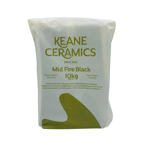 Keanes Black Mid Fire Clay - 10kg
