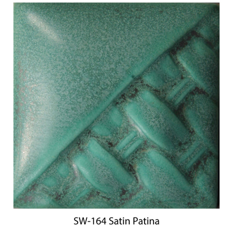 SW164 Satin Patina Stoneware Liquid Glaze - 473ml
