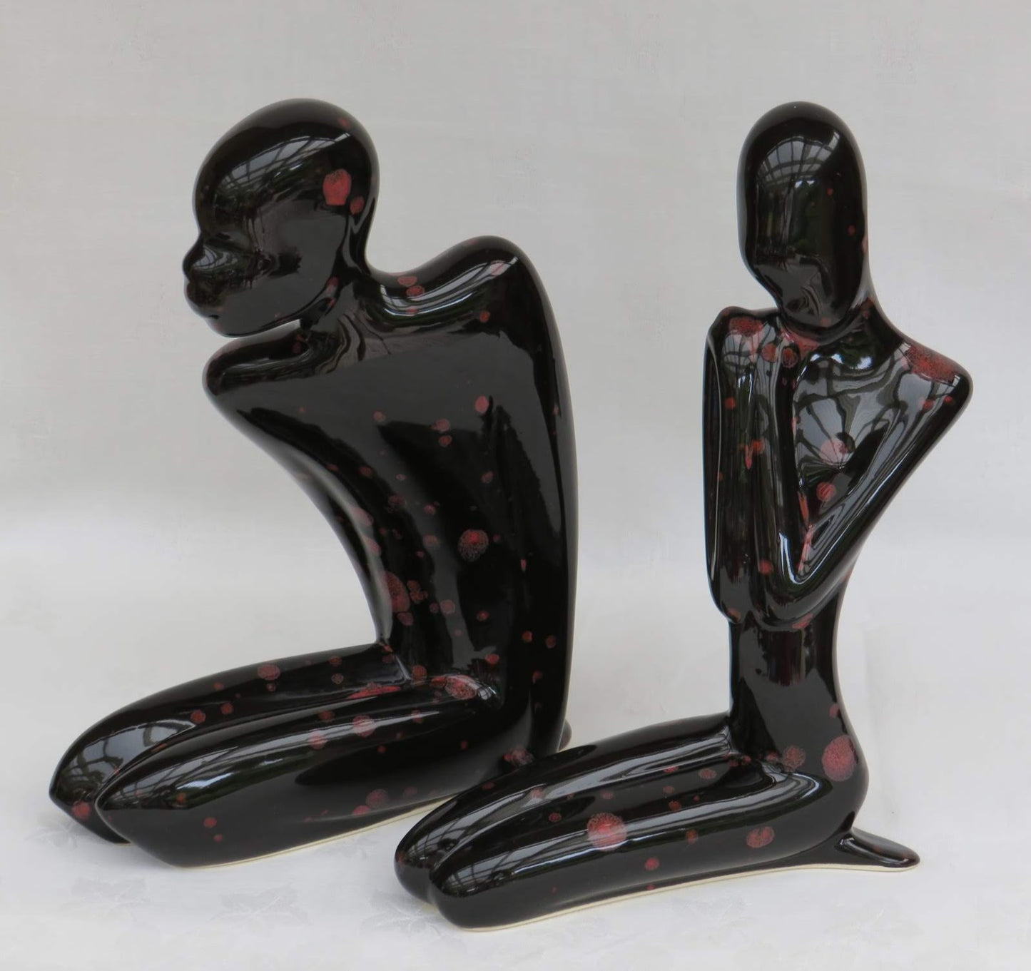 Mustafa and Opal Sculpture by Georgie Waldron