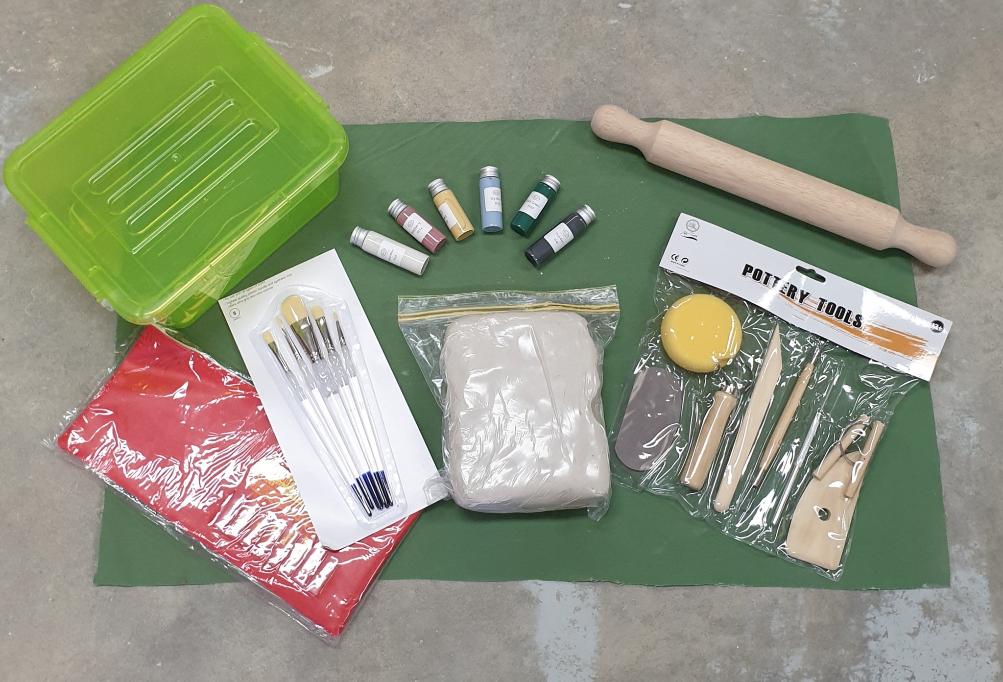 Adult Deluxe Clay Kit including firing and shipping