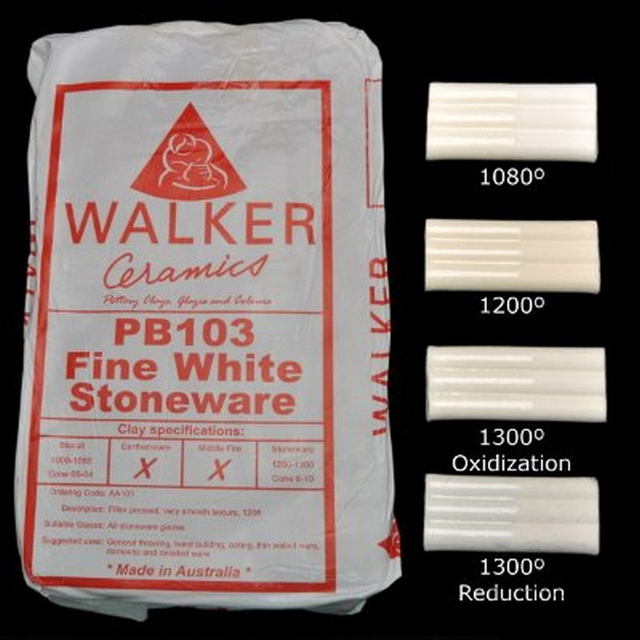 Walker Ceramics PB103 Fine White Stoneware