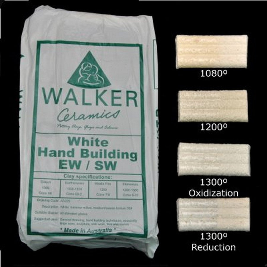 Walker Ceramics White Handbuilding Earthenware/Stoneware
