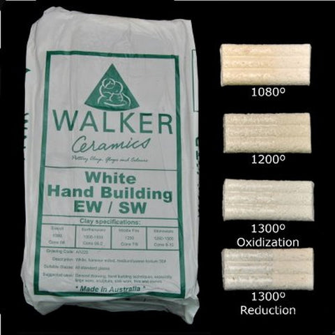 Walker Ceramics White Handbuilding Earthenware/Stoneware