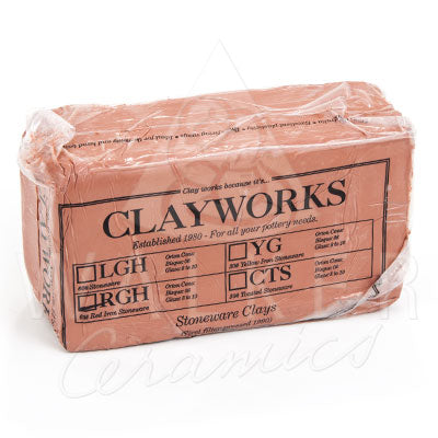 Clayworks Red Stoneware RGH Clay - 10kg