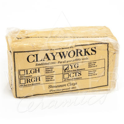 Clayworks Yellow Stoneware Clay - 10kg