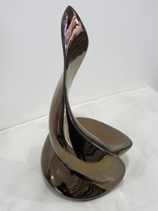 Gold Flame Sculpture