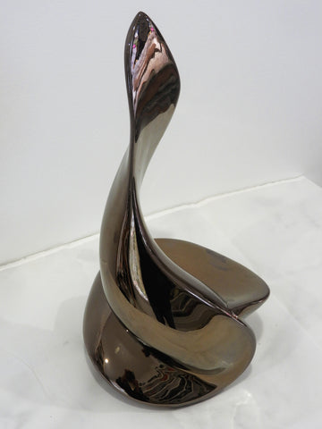 Gold Flame Sculpture