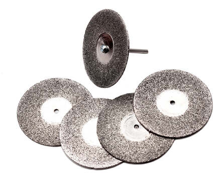 Diamond Cut-Off Wheels w/ Mandrel (6 piece set)