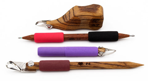 4-Piece Exotic Clay Carving Tool Set (P4, P8V, K2, L3)