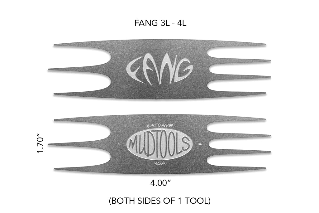 Mudtools Fang Stainless Steel Scoring Tool 3L-4L - Last one!!
