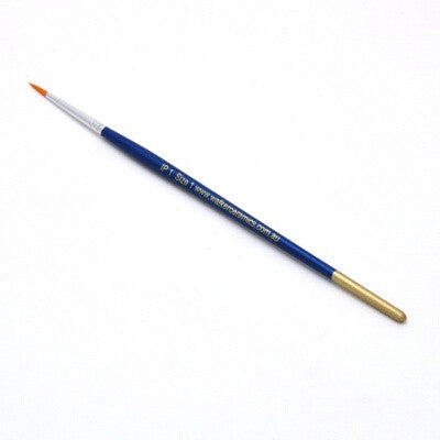 Walker Ceramics Round Golden Nylon Brush