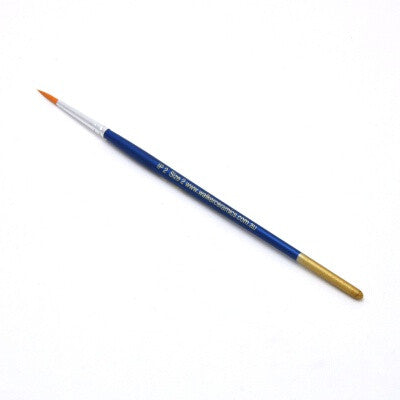 Round Golden Nylon Brush