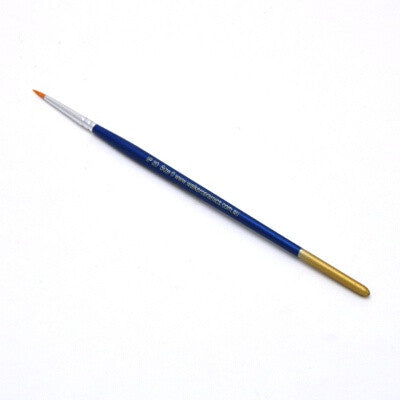 Round Golden Nylon Brush