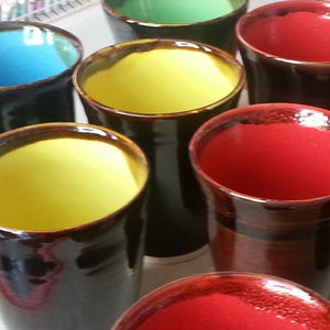 Rainbow Colours Latte Cups