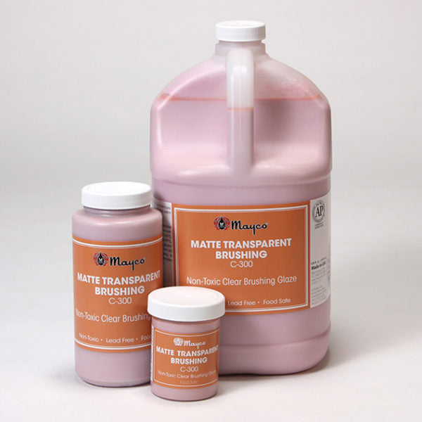 Mayco C-300 Matte Transparent Clear Glaze